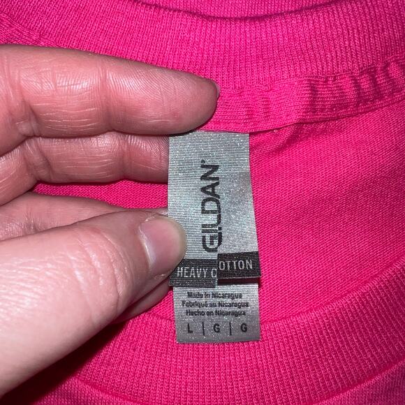 Pigeon Forge TN Sail Away Livin Salty Womens Dog Print T Shirt Top Pink Large - Picture 6 of 8